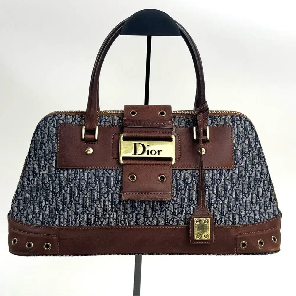 Christian Dior Diorissimo Trotter Canvas Street Chic Dome handbag or Satchel.
